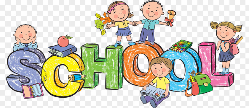 Cute Kids School Student Cartoon Clip Art PNG