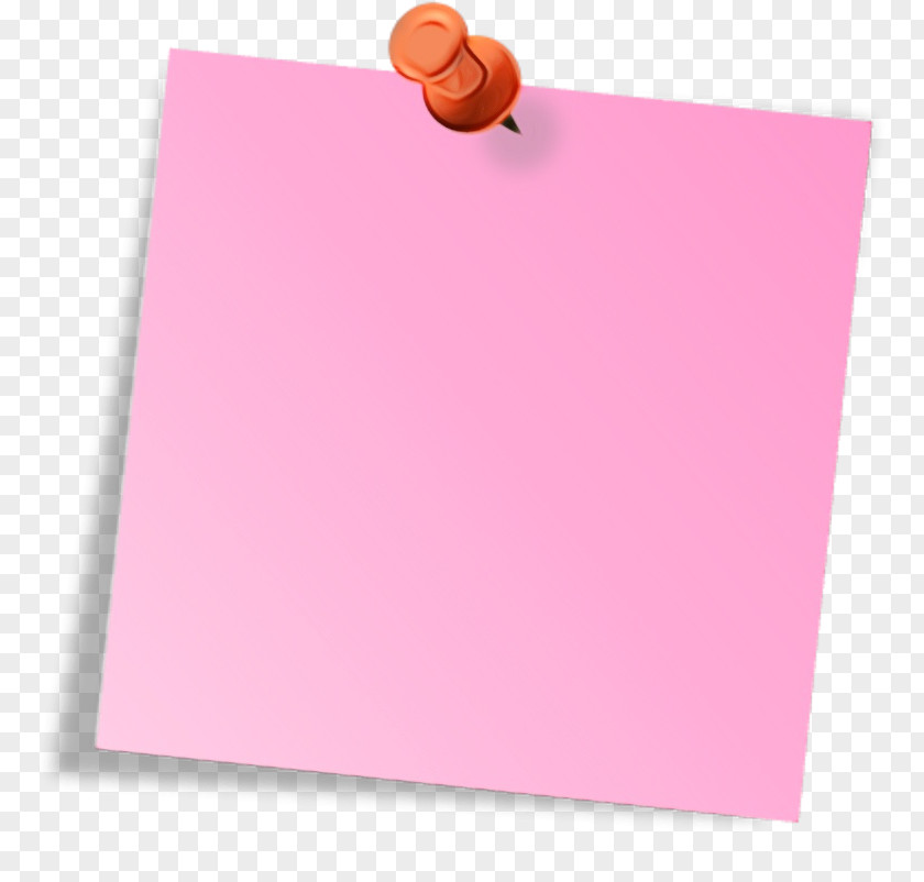 Postit Note Construction Paper Pink Background PNG
