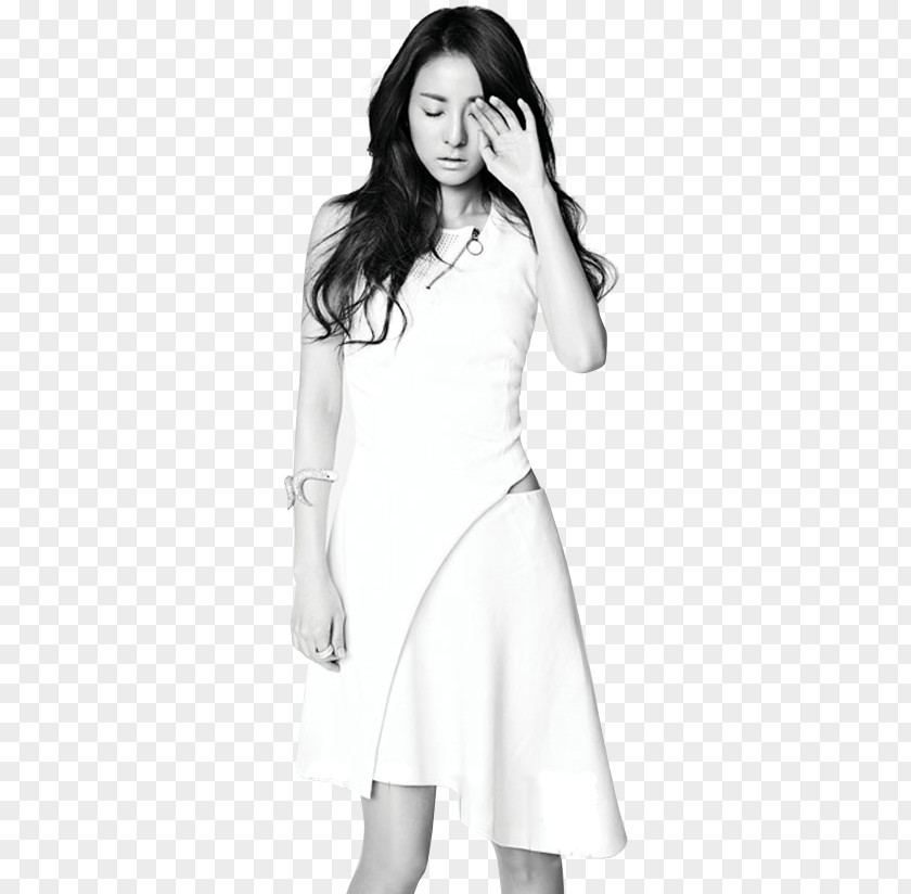 Sandara Park 2NE1 South Korea K-pop Black And White PNG