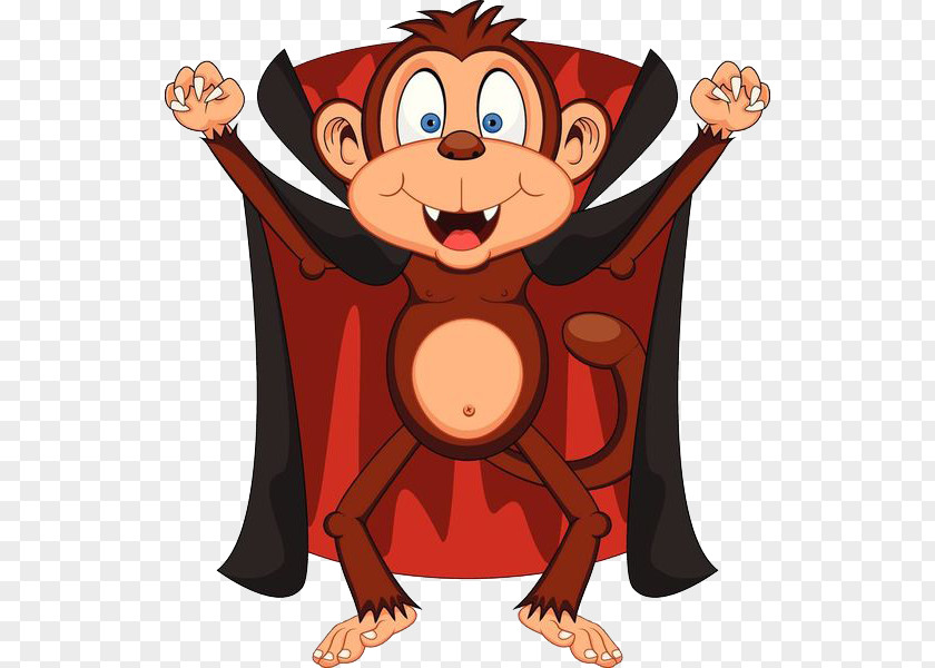 Vampire Monkey Cartoon Photography Royalty-free PNG