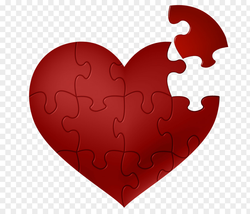 Heart Puzzle Love Romance PNG