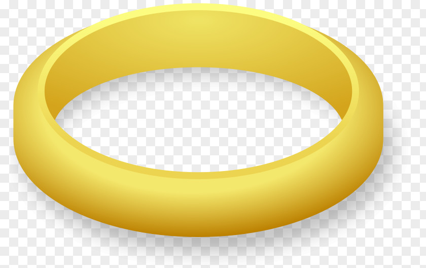 No Rings Cliparts Yellow Material Bangle Font PNG
