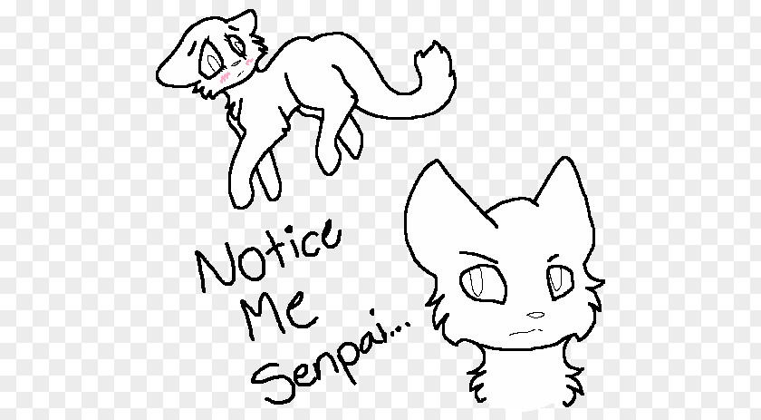 Notice Me Whiskers Line Art Cat DeviantArt PNG