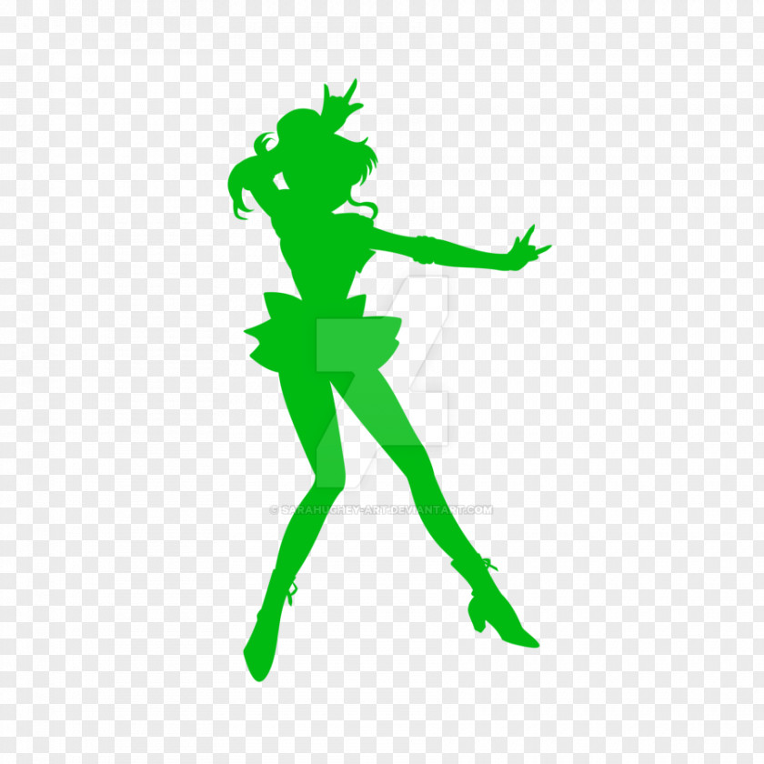 Silhouette Green Character Clip Art PNG