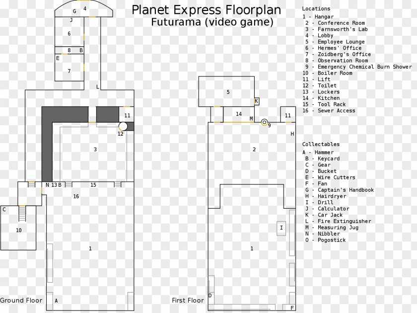 Building Planet Express Ship Floor Plan Manhattan PNG