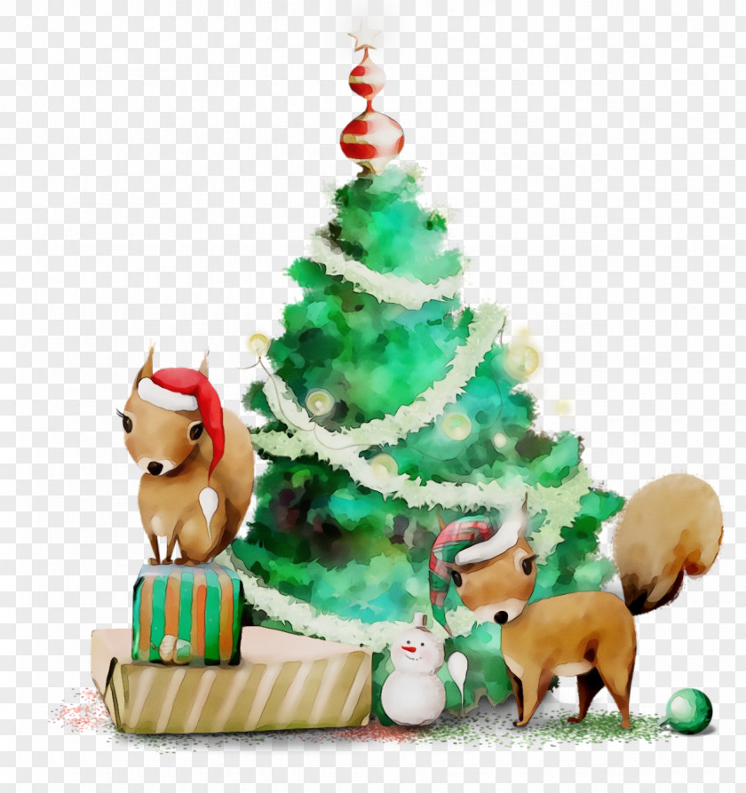 Fir Fawn Christmas Tree PNG
