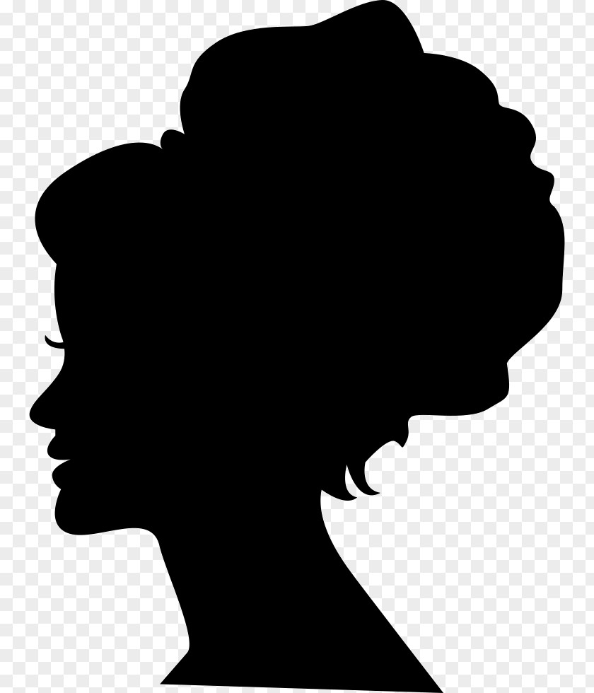 Woman Silhouette Head Beauty Parlour Hairstyle Clip Art PNG