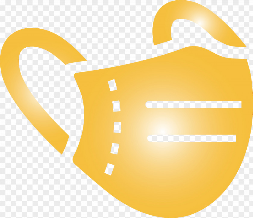 Yellow Drinkware Mug Logo Shield PNG