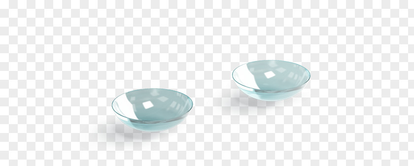 Contact Lenses Turquoise Glass Silver Bowl PNG