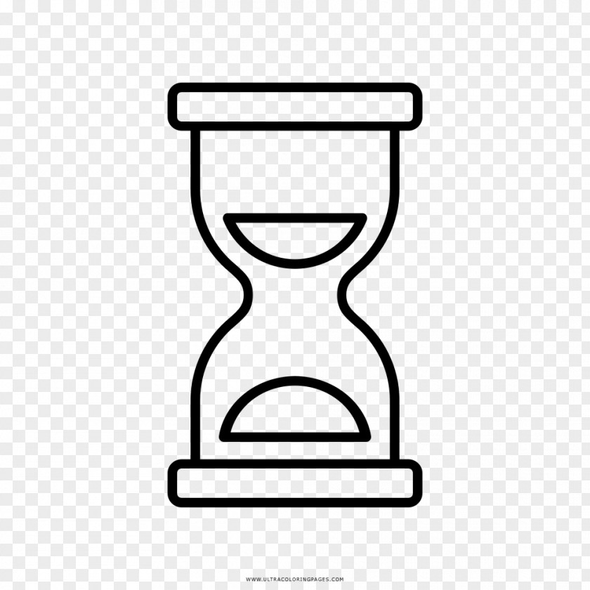 Hourglass Clock Drawing Time PNG