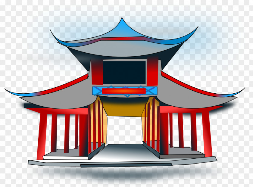 New Years Graphics China Chinese Temple Pagoda Clip Art PNG