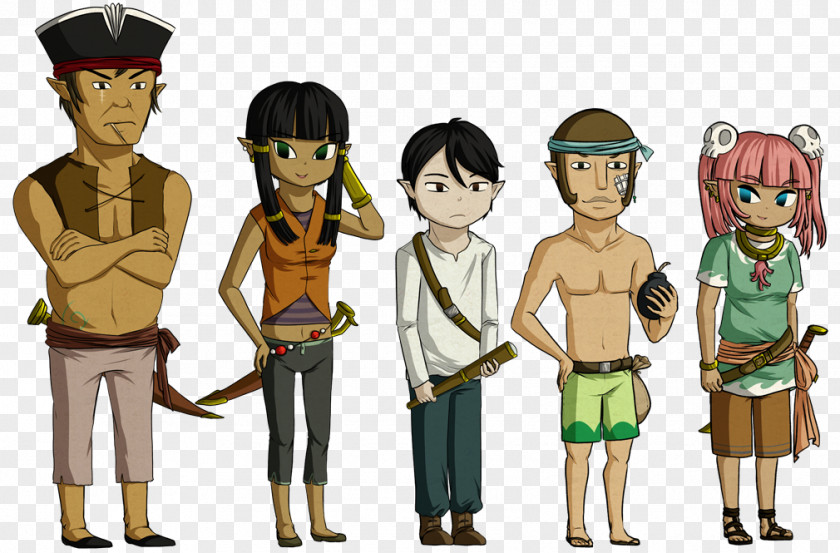 Pirate Ship Piracy Crew Cartoon Treasure Island PNG
