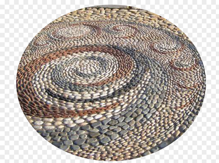 Tiled Floor Pebble Back Garden Backyard Rock Patio PNG