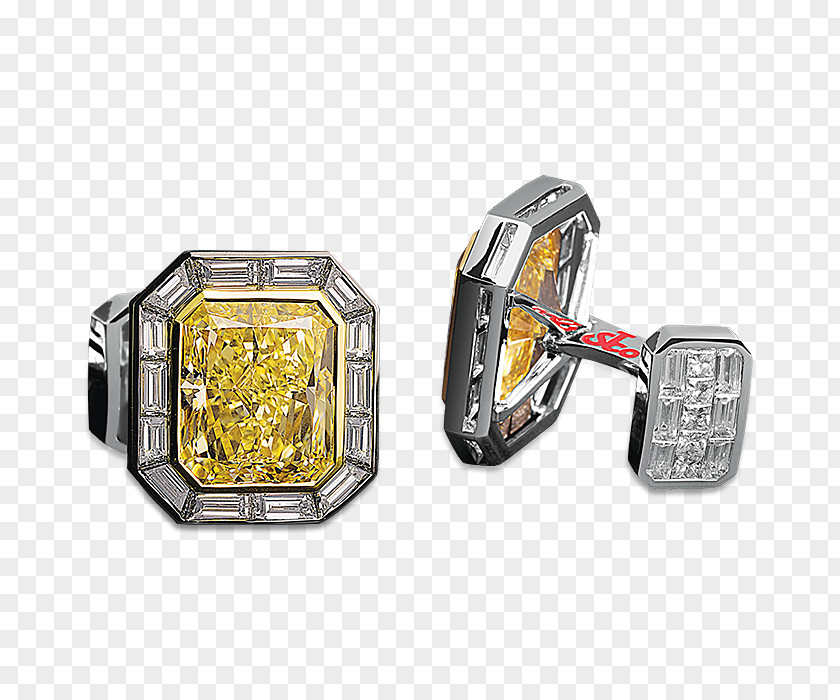 Yellow Diamond Flyer Cufflink Jacob & Co Jewellery Princess Cut Engagement Ring PNG