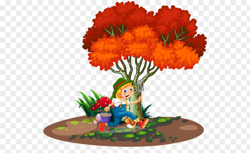 Lively Child Tree Stock Illustration Clip Art PNG
