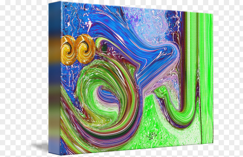 Painting Acrylic Paint Gallery Wrap Modern Art Canvas PNG