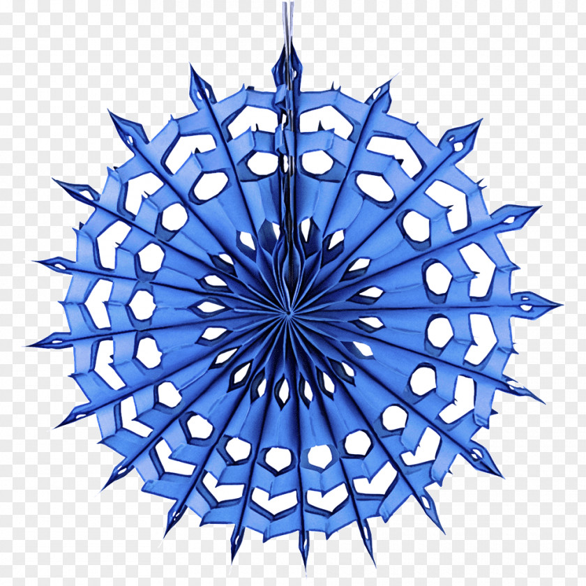 Blue Cobalt Symmetry Ornament Electric PNG