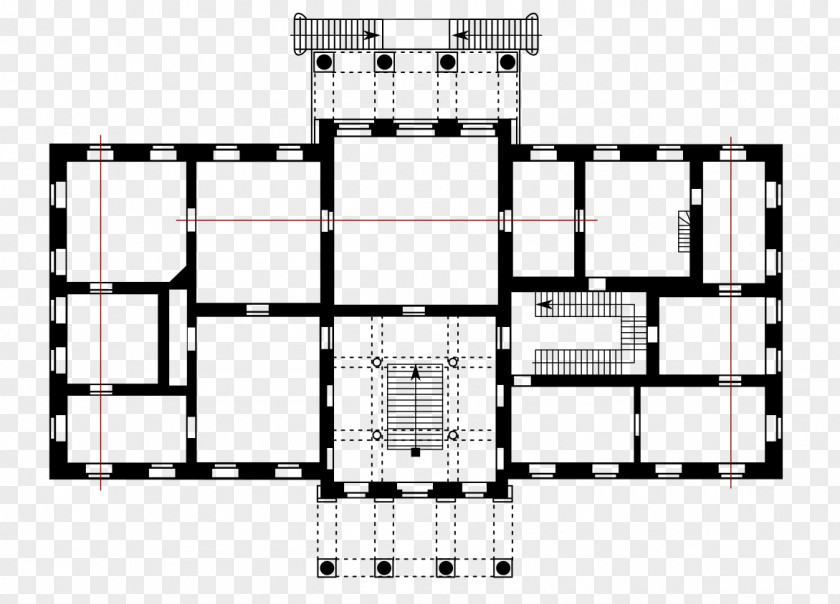 Building Enfilade Floor Plan Baroque Architecture Room PNG