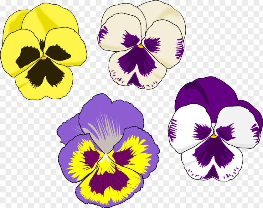 Crunch Cliparts Pansy Drawing Flower Clip Art PNG