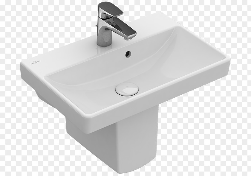 Sink Villeroy & Boch Avento Waschtisch 370 Mm Mit Überlauf Weiß Alpin Ohne 470 C+ PNG