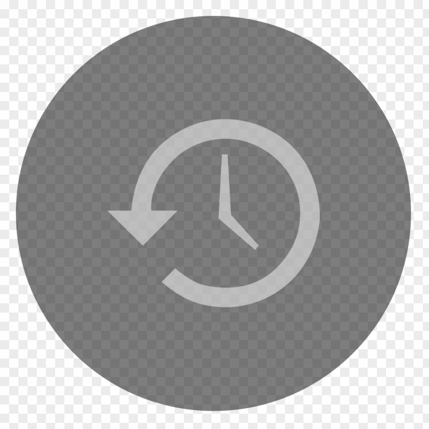 Time Machine Symbol Circle Font PNG