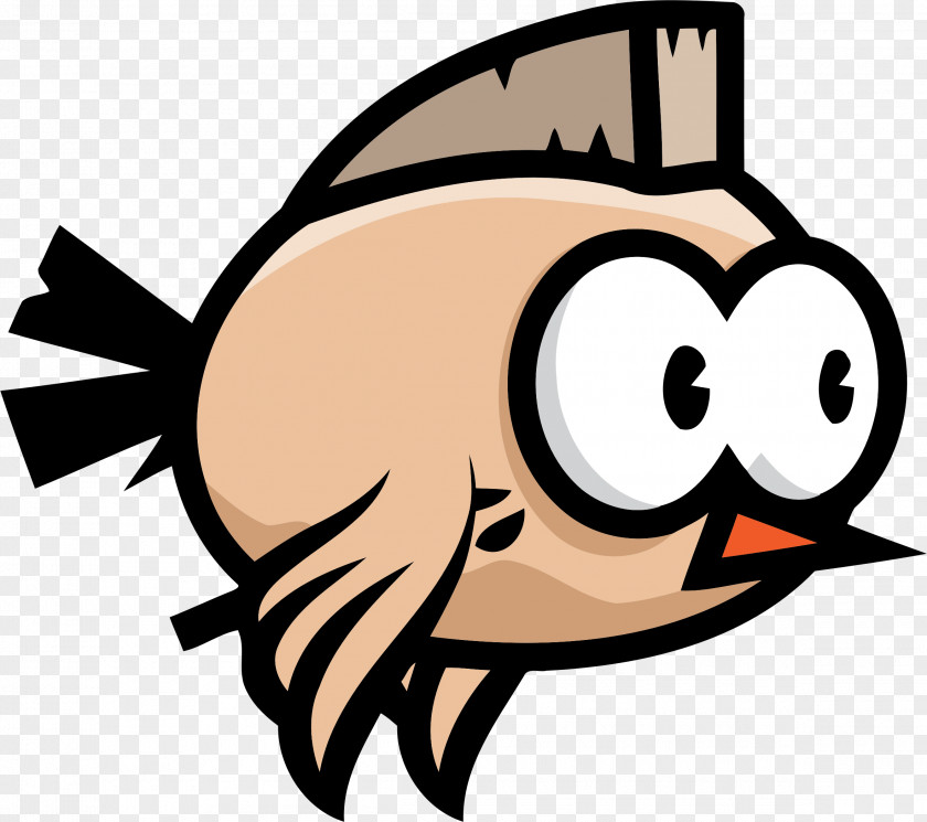 Flying Bird Flappy Tap 2D PNG