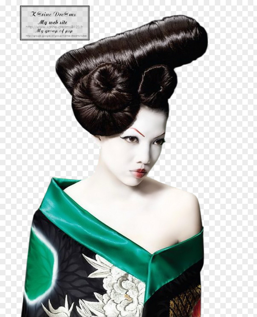 Hair Hairstyle Geisha Fashion Waves PNG