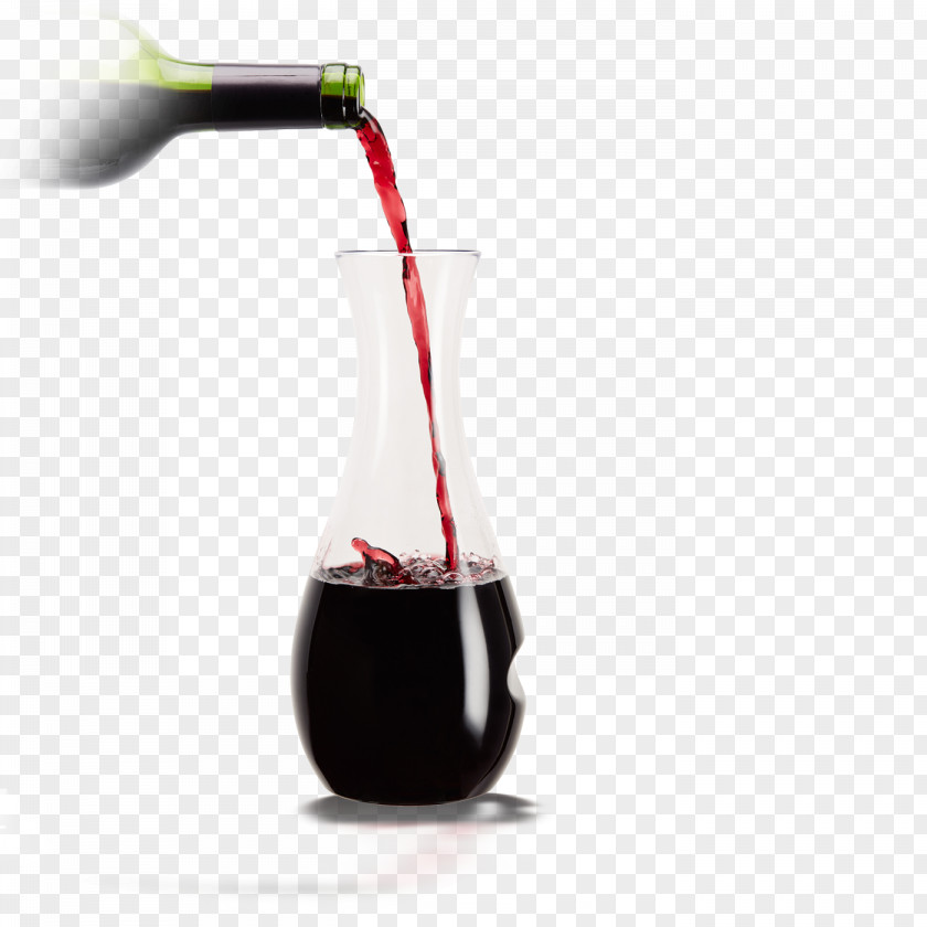 Wine Red Decanter Glass PNG
