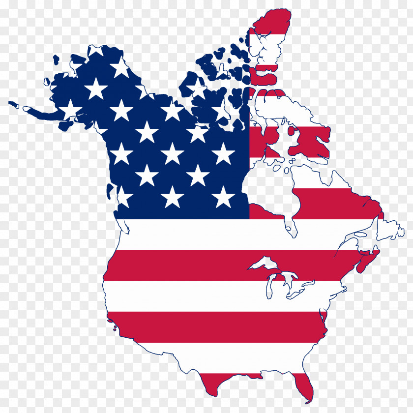 America Flag Of The United States Canada Map Clip Art PNG