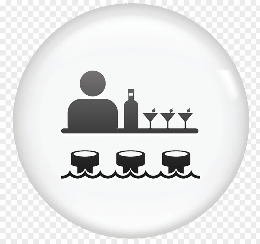 Cocktail Label Bartender Icon PNG