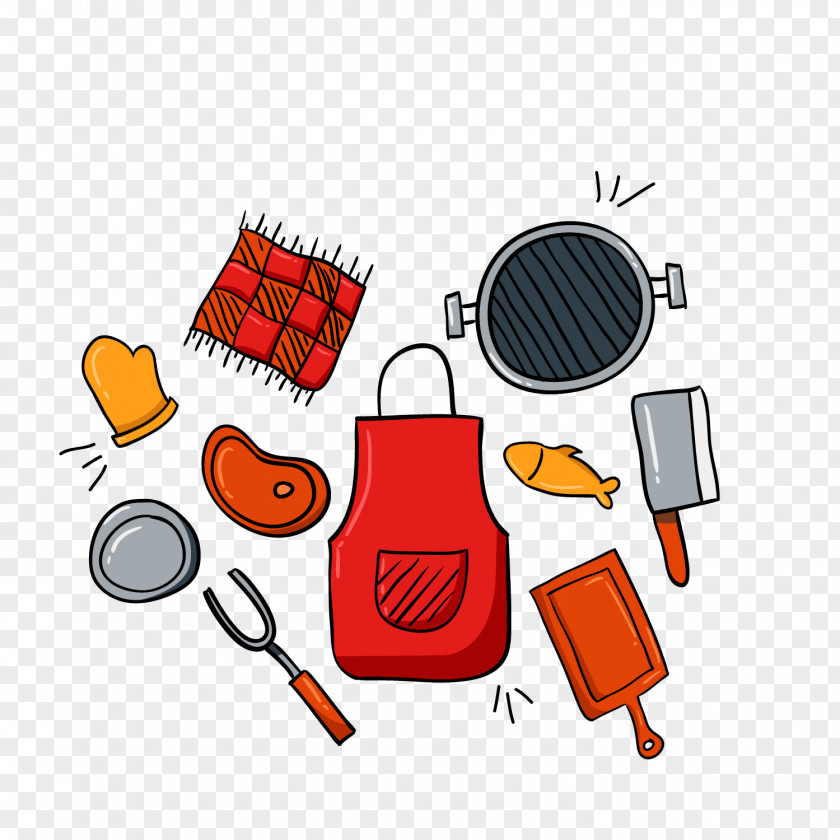 Color Barbecue And Picnic Elements Vector Euclidean Element PNG