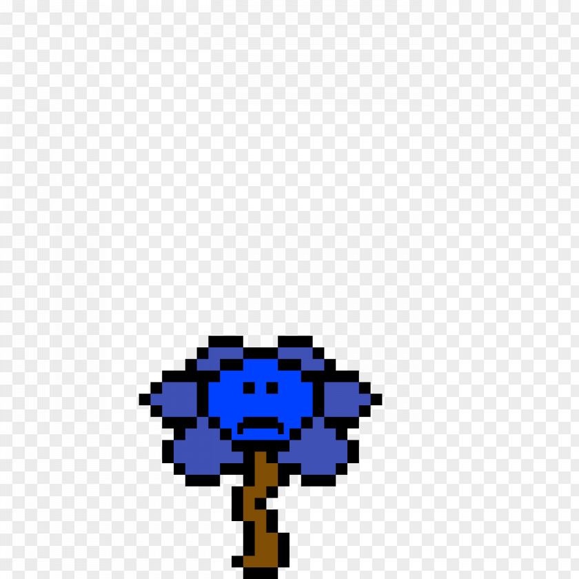 Electric Blue Toby Fox Undertale Pixel Art PNG