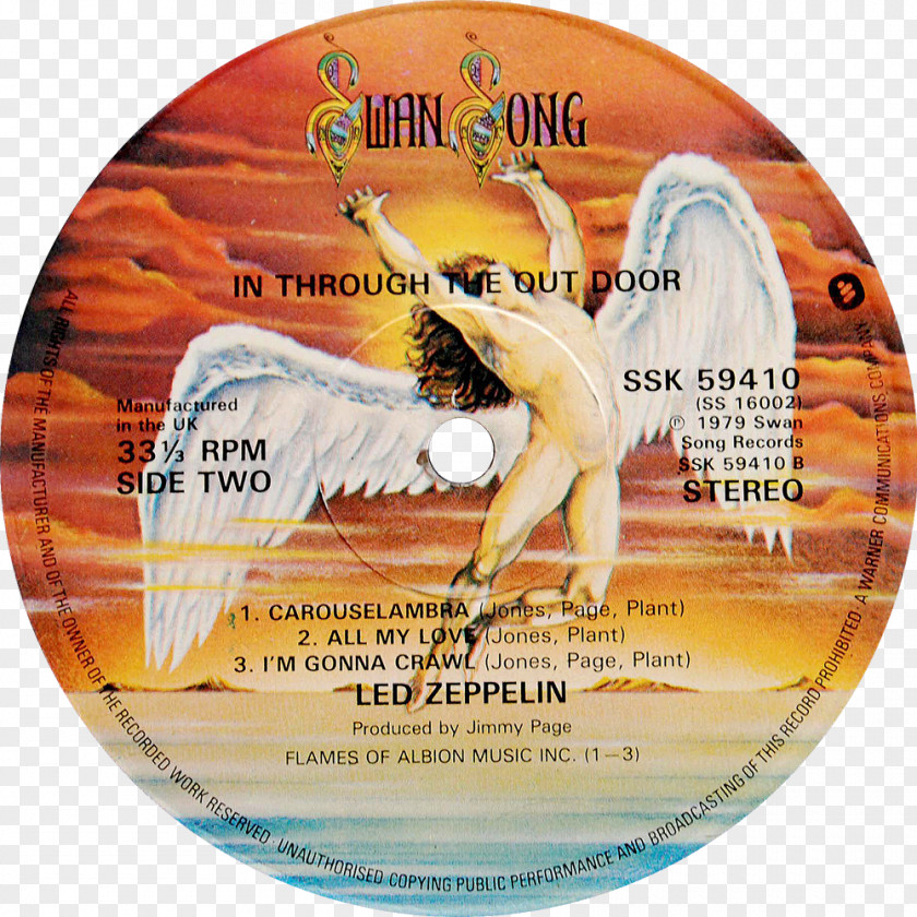 Led Zeppelin Physical Graffiti Swan Song Records In Through The Out Door Presence PNG