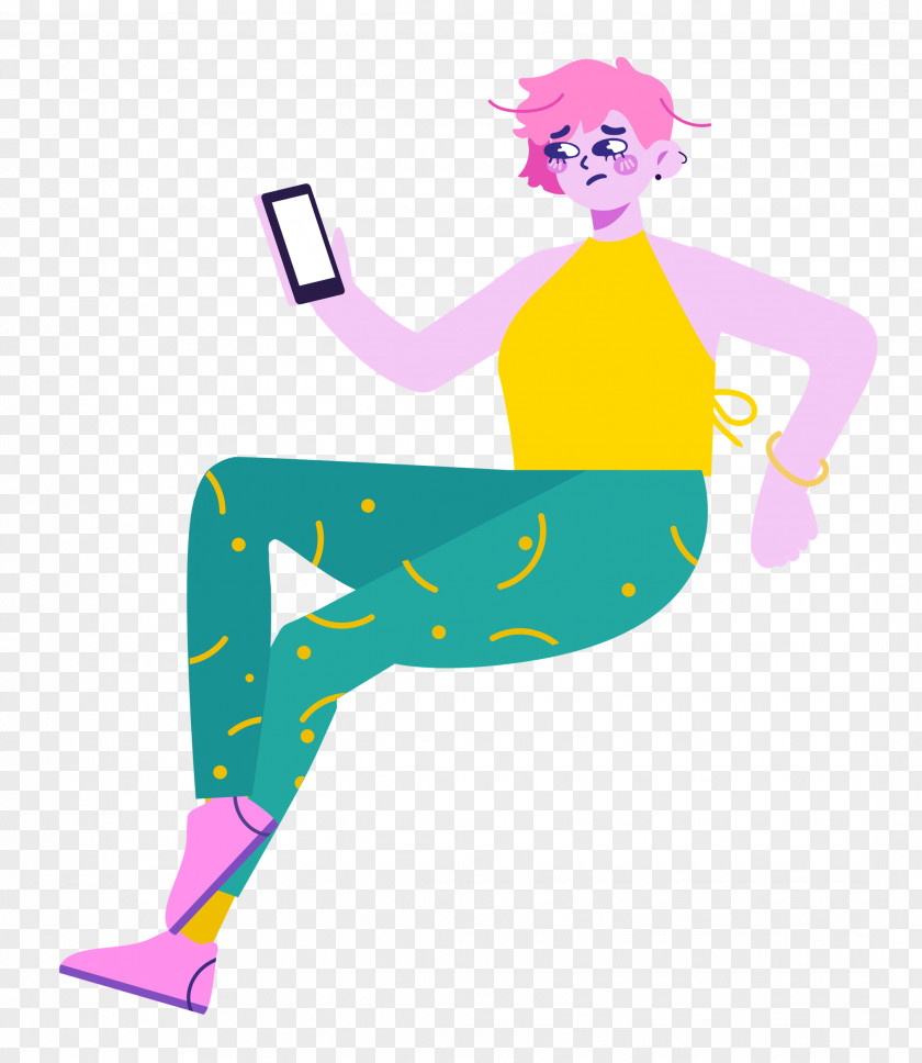 Sitting Girl Lady PNG