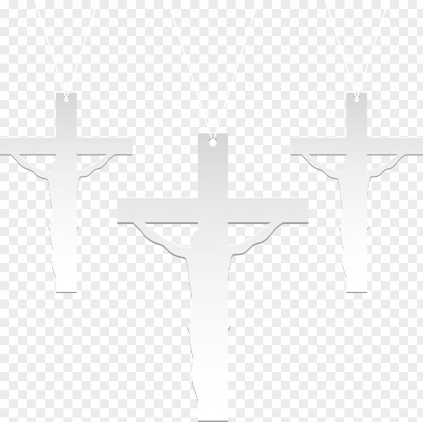 Vector Painted Jesus Black And White Crucifixion PNG
