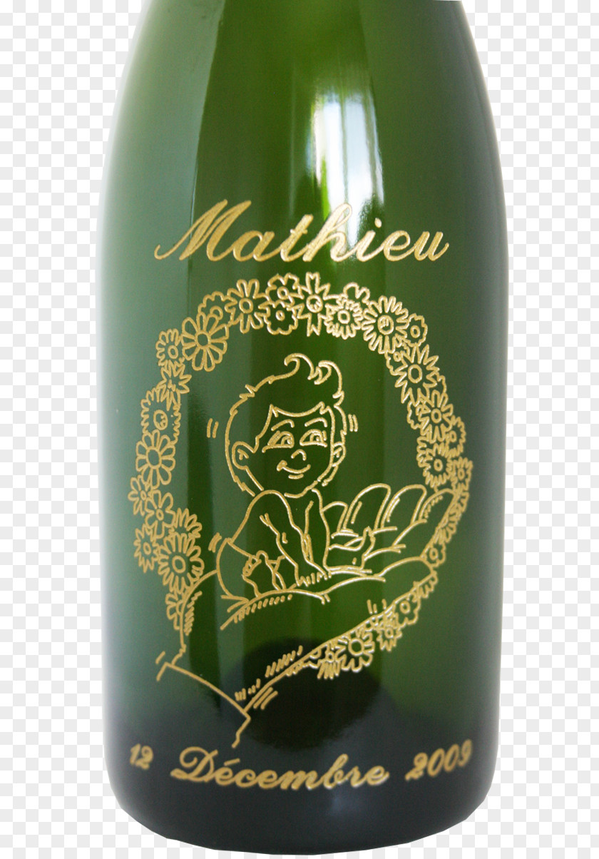 Wine Glass Bottle Champagne Engraving PNG