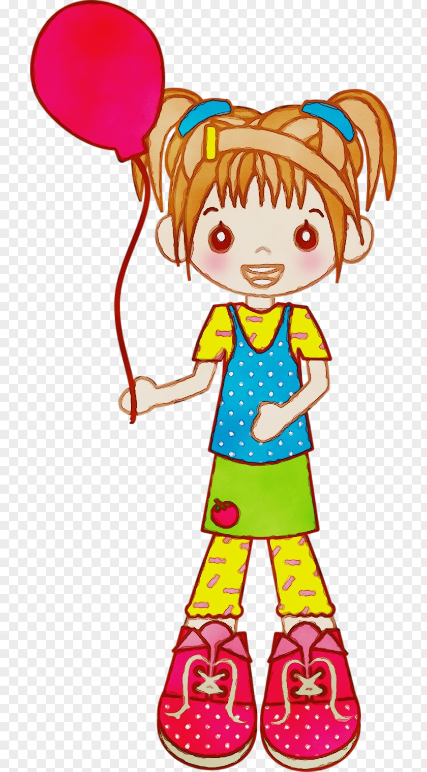 Doll Play Cartoon Child Art Cheek Happy PNG