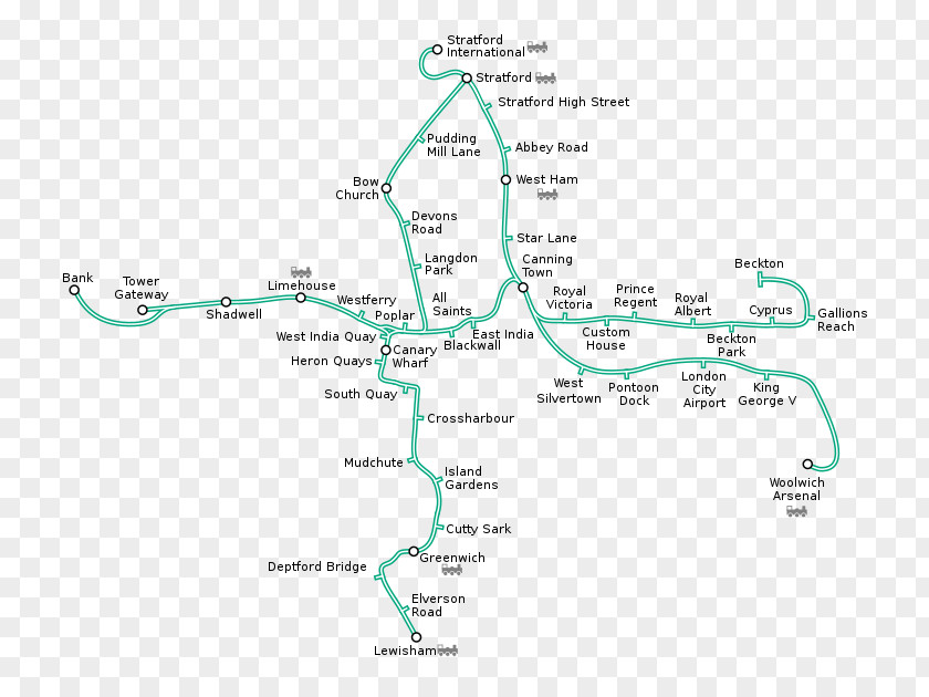 Light Rail Docklands Railway London Train Rapid Transit Tower Gateway DLR Station PNG