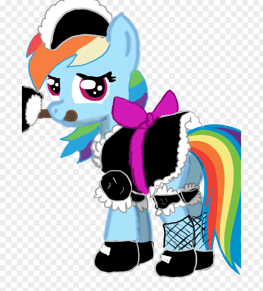 Picture Of A Maid Rainbow Dash Pony Service Clip Art PNG