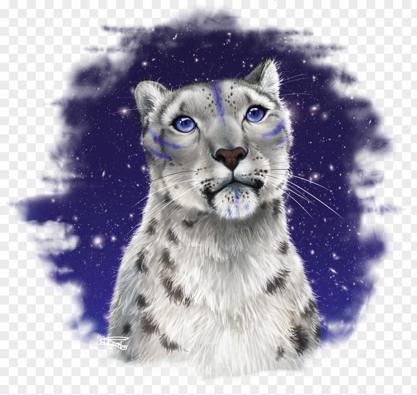 Starry Sky Cat Leopard Cheetah Mammal Whiskers PNG