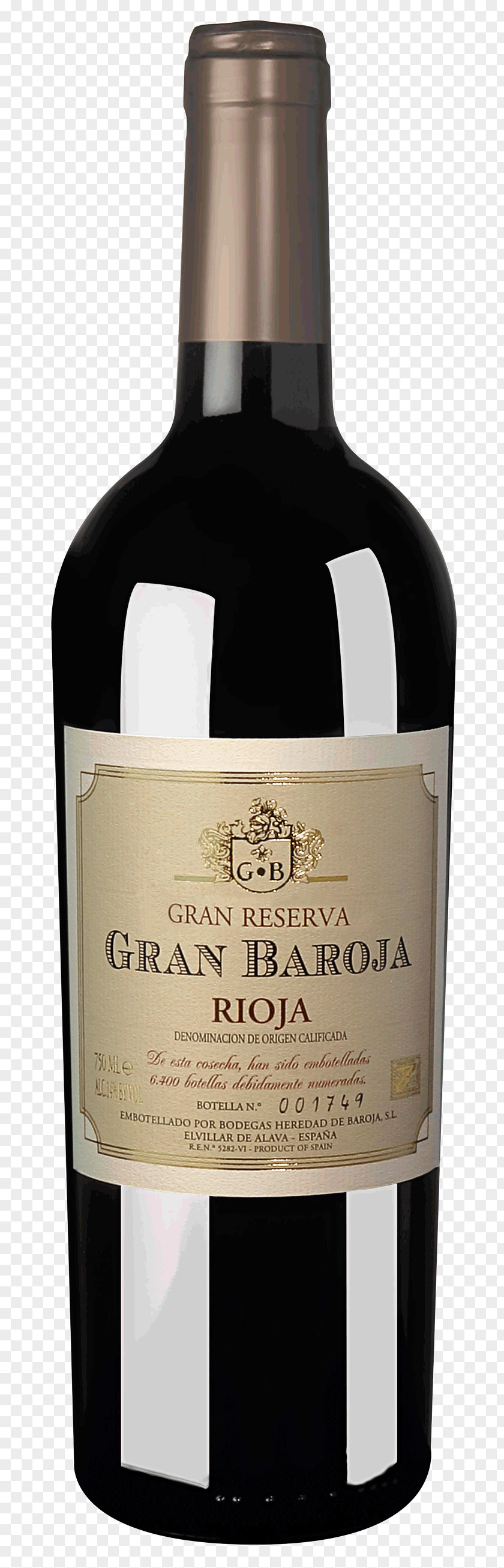 Wine Heredad De Baroja Dessert Rioja Red PNG