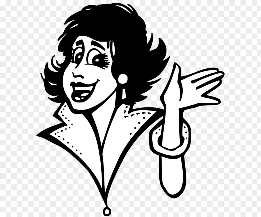 Woman Black And White Drawing Clip Art PNG