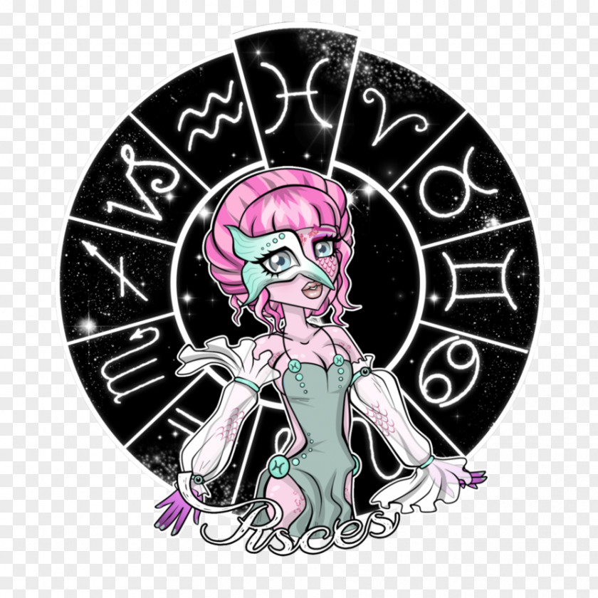 Pisces Zodiac Pink M Cartoon RTV PNG