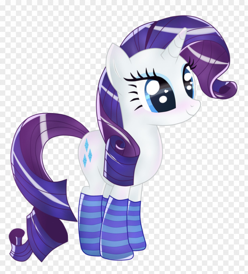 Rarity Smile Pony Sock Horse Purple PNG