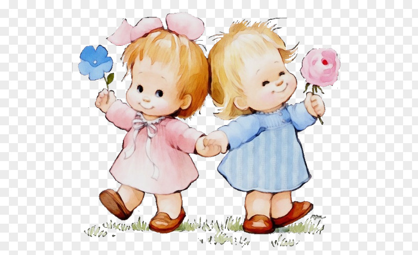 Sharing Happy Cartoon Clip Art Child Cheek Interaction PNG