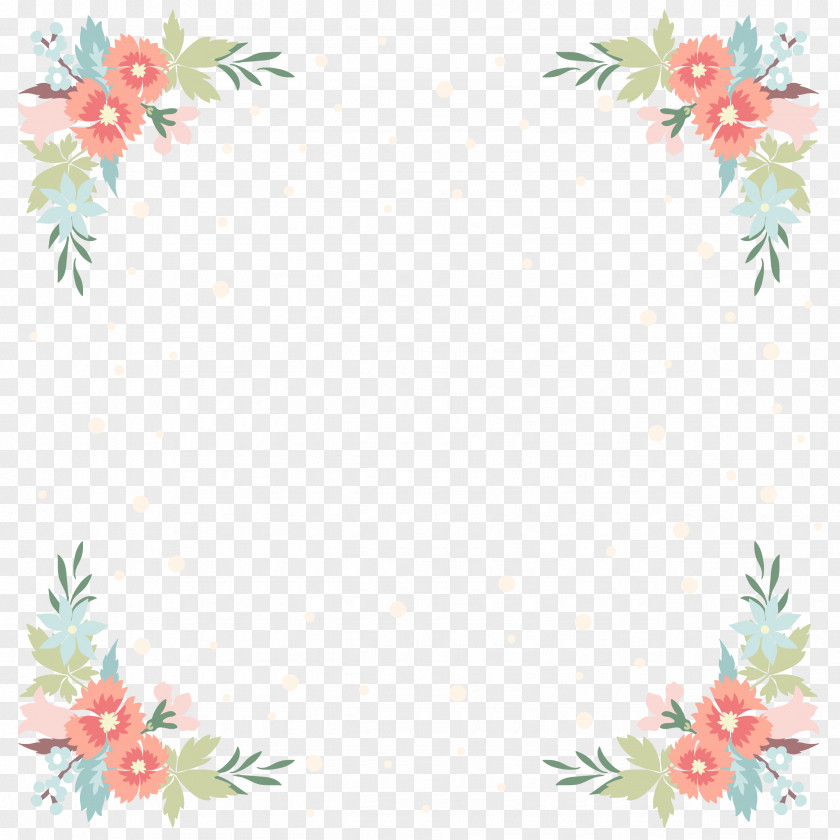 Beautiful Border Wedding Invitation Flower Android PNG