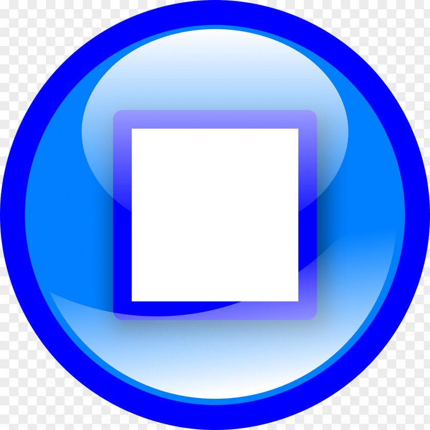 Button Blue PNG