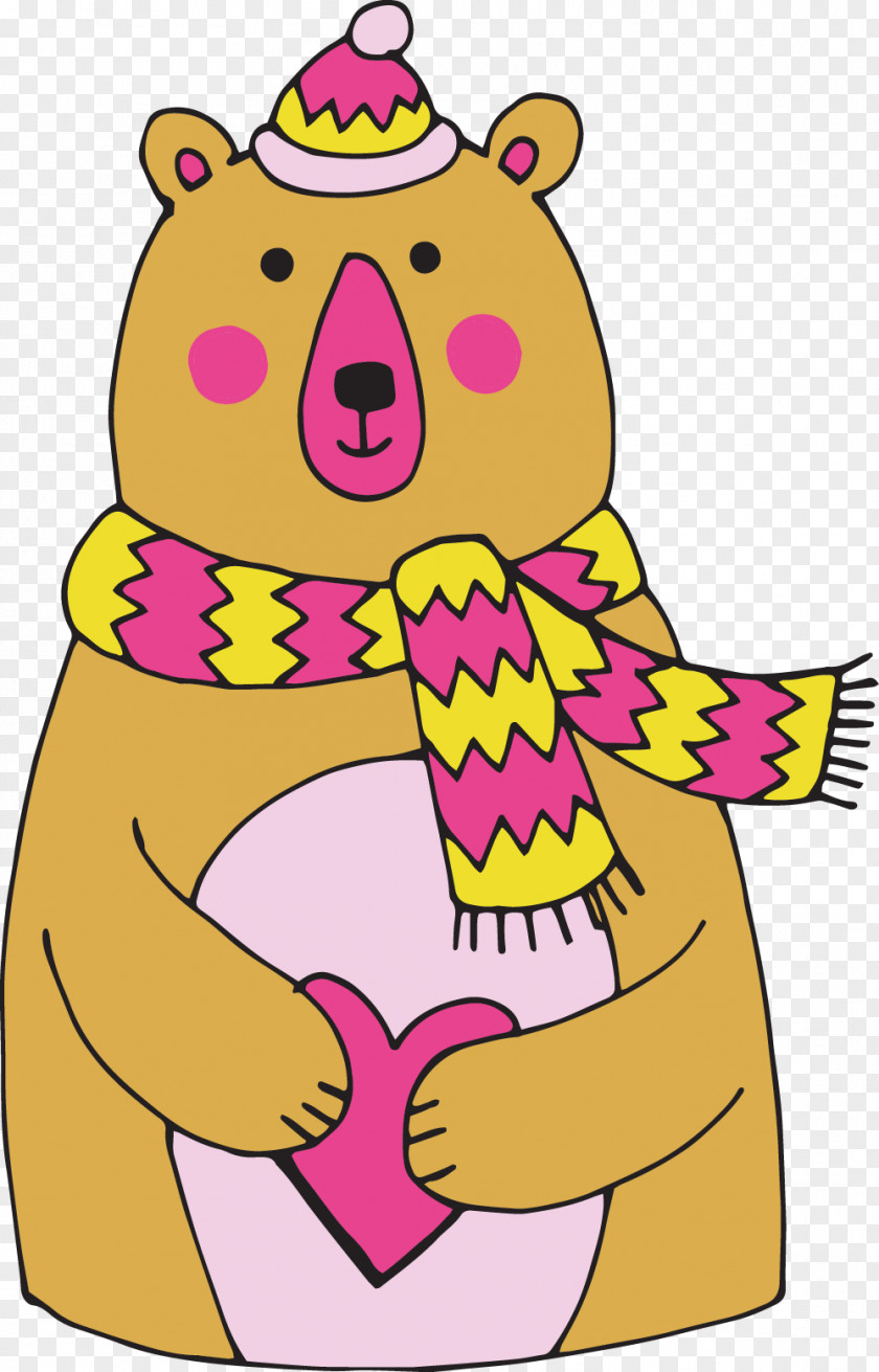Cartoon Bear Drawing PNG