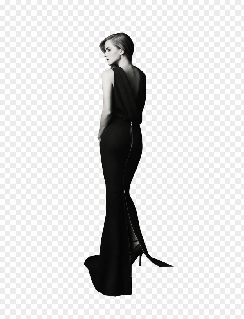 Cyrus Gown Shoulder Black M PNG