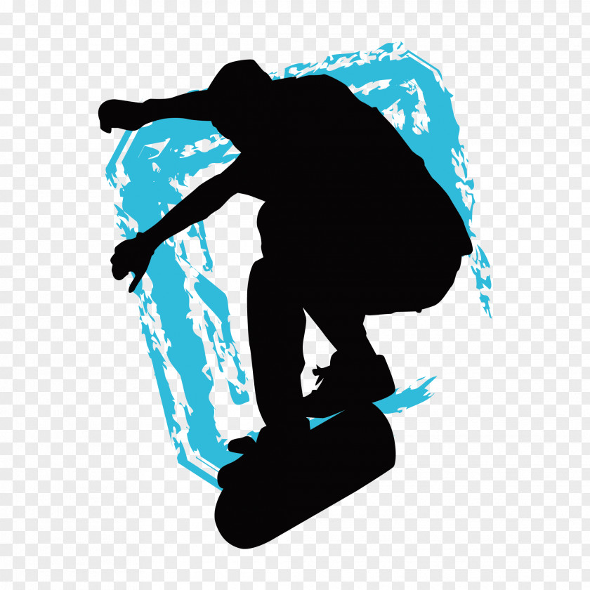 Characters Skateboarding Silhouette Sports Roller Skating PNG